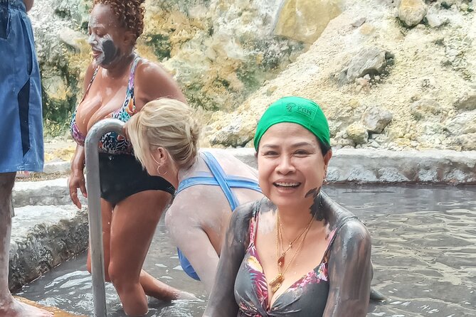 All Inclusive Tour Sulfur Mud Bath, waterfall,Beach & lunch break - Beach views and Piton photographs