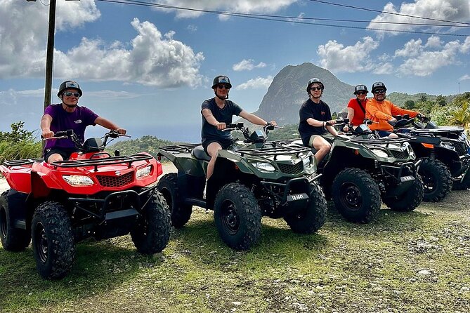 ATV Rainforest Adventure in St. Lucia - Following the route toward the beach