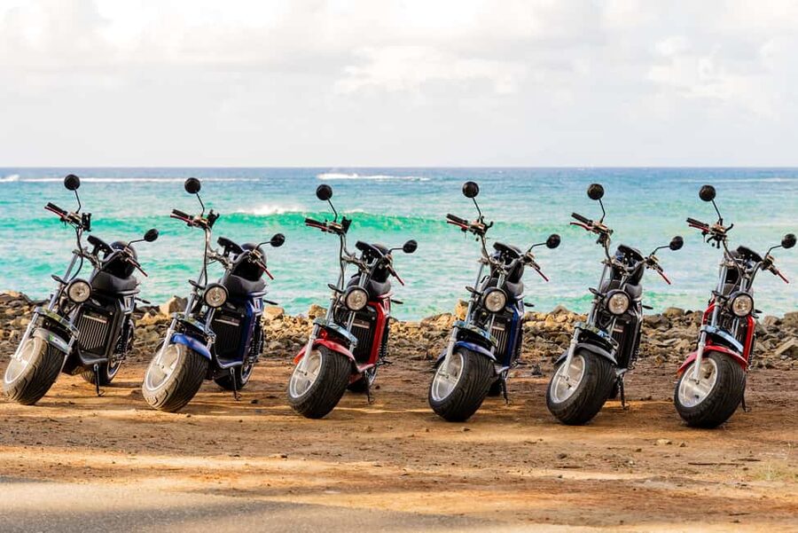 Beaches and Backroads Electric Big-Wheel Scooter Tour - Gros Islet and the back-road ride