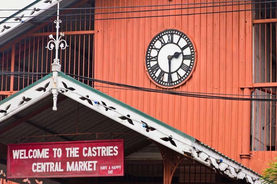 Castries: Guided City Architecture and Castries Market Tour - Pointe Seraphine and views across the port