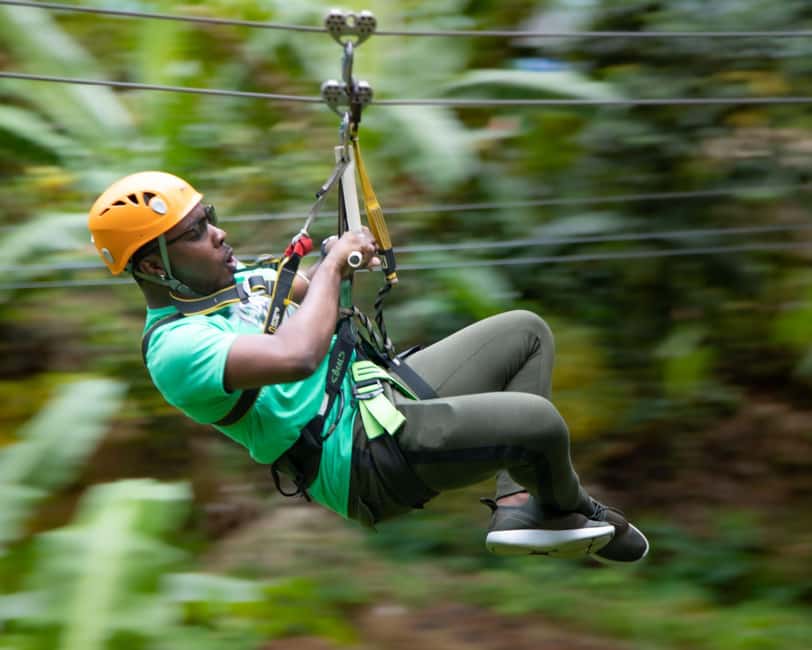 Castries, St. Lucia - Adrenaline Zipline - What the eight ziplines feel like