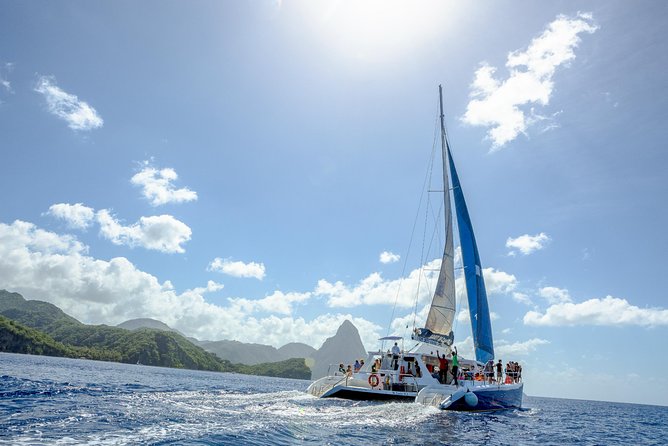 Chocolate Decadence St.Lucia - Sunset sailing back to the dock
