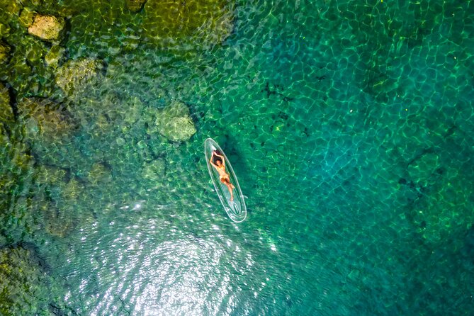 Clear Kayak Drone Photoshoot in St. Lucia - Getting to Soufrière Beach Park