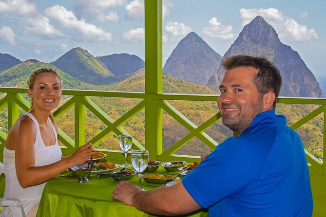 Couples Private St. Lucia Highlights Tour - Creole lunch with a Piton view