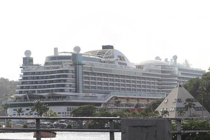Cruise Ship - On Island for a Day Excursion - Leaving Castries for St. Lucia’s south