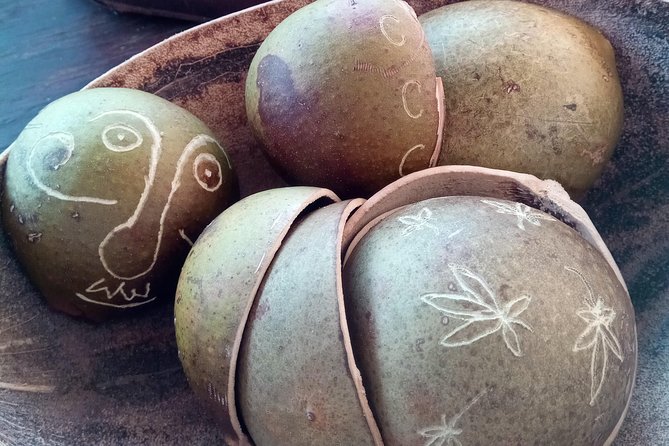 DIY Craft Your Own wooden Bowl : from a calabash fruit! - Turning a Calabash Fruit Into a St Lucia Souvenir