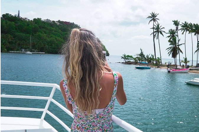 Ferry Transfer from Hewanorra Airport to Saint Lucia Resorts - The Caribbean coast from the water