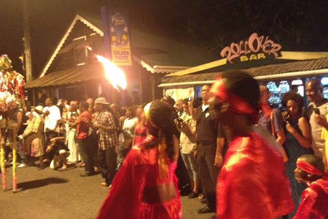 Friday Night Street Party in St. Lucia - Grilled seafood, chicken, and local plates