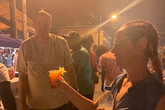 Friday Night Street Party in St. Lucia - Walking into Gros Islet after dark