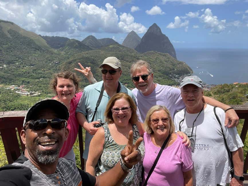 From Castries: St.Lucia Island Guided Tour - The Pitons and the best views of the day