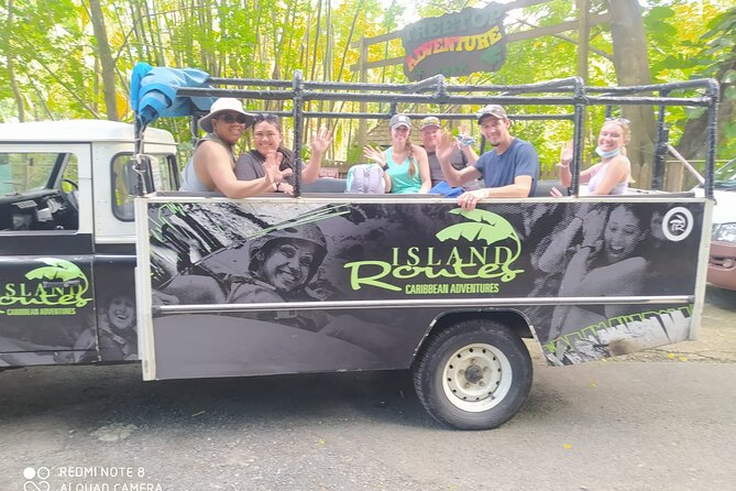 Jeep & Zipline Adventure in St. Lucia - The waterfall gives the day a needed pause