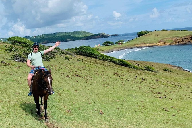 Private Advanced Horseback Beach Ride with Sandy Hoofs St. Lucia - Cantering and galloping at Lapin Bay