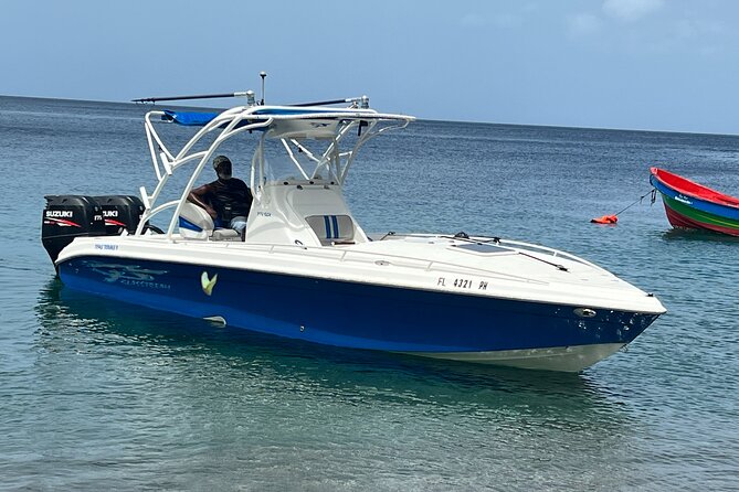 Private Boat Charter St. Lucia, boat tour to Soufriere. Full day - Starting at Marigot Bay and heading south