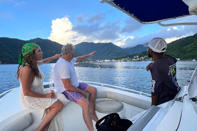 Private Boat Charter St. Lucia, boat tour to Soufriere. Full day - Anse Chastanet finishes the water portion