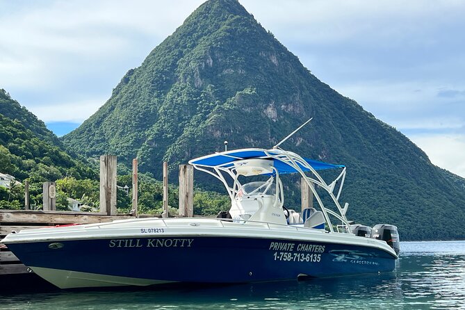 Private Boat Charter St. Lucia, boat tour to Soufriere. Half day. - Entering the Piton country at Jalousie Beach