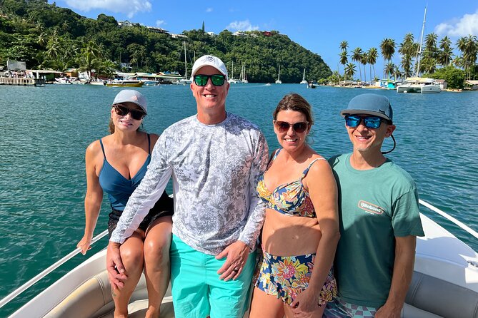 Private Boat Charter St. Lucia, boat tour to Soufriere. Half day. - Passing Anse La Raye and Canaries