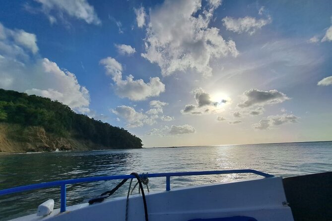 Private Sunset and Snorkel Cruise - Sunset on the Return to Rodney Bay