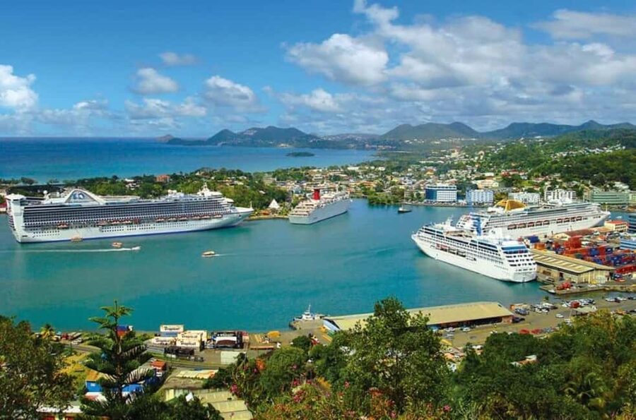 Saint Lucia Island Tour All Inclusive With Lunch - Lunch puts local food and Piton views together
