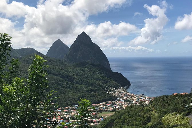 Scenic Tour of Soufriere - The Pitons provide the day’s signature view