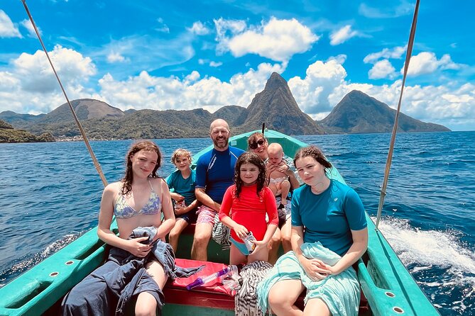 Shashamane experience private boat charter Marigot bay st lucia - Sugar Beach between the Pitons