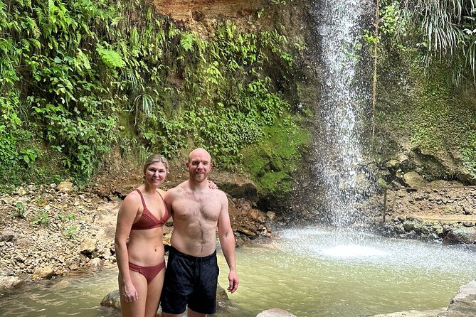 Soufriere Adventure Nature Trail Hike | Waterfall | Mud Baths - Piton Falls: a calm finish in mineral water