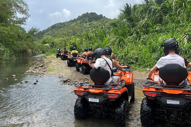 St Lucia ATV Tour : Waterfall, Plantation, Beach and Distillery - A ride that connects roads, farms, and the sea