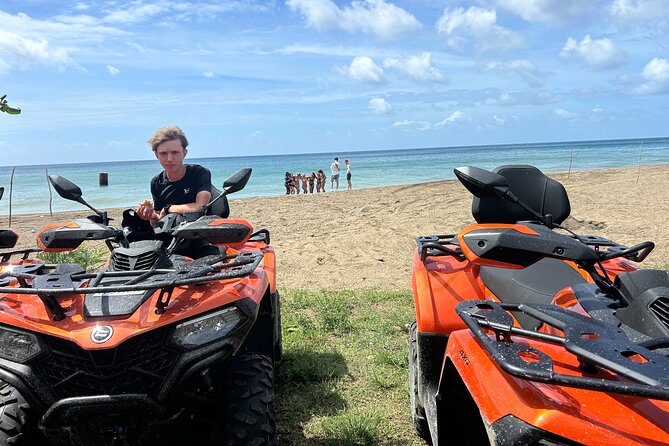 St Lucia ATV Tour : Waterfall, Plantation, Beach and Distillery - Getting comfortable before the trail
