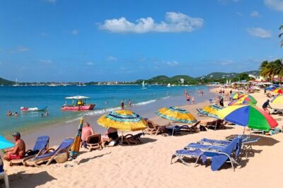 St. Lucia Beach Day with Paradise Beach Comforts & Transportation