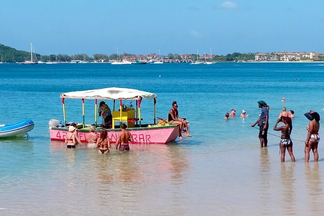 St. Lucia Beach Day with Paradise Beach Comforts & Transportation - What the $50 price includes