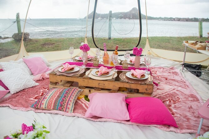 St Lucia Beachfront Sunset Picnics - Arriving at The Landings Hotel Beachfront