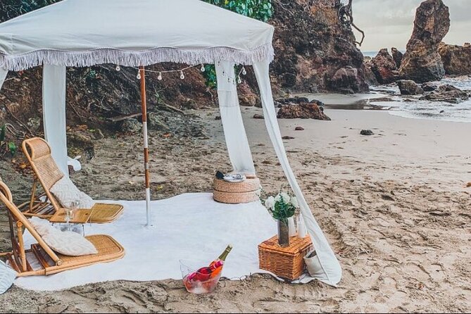 St Lucia Beachfront Sunset Picnics - A decorated picnic with a proper place to sit