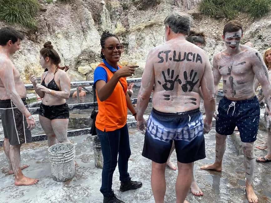 St. Lucia: Drive-in Volcano, Waterfall and Garden Day Trip - Diamond Botanical Gardens and the original French baths
