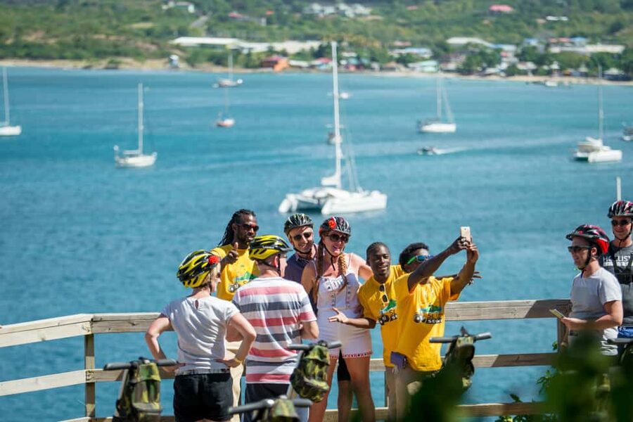 St. Lucia: Rodney Bay Village Segway - Learning the Segway on the practice track