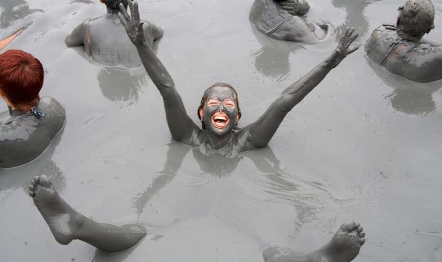 St. Lucia: Sulphur Springs Mud Bath and Toraille Waterfall - The mud bath is fun, but it is not a luxury spa