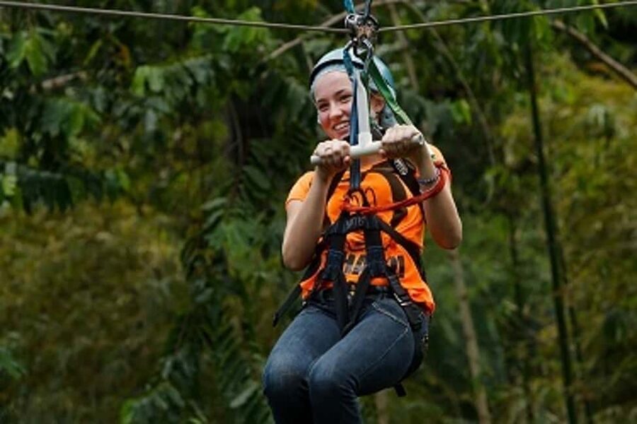 St Lucia Ultimate 3 Package: Aerial Tram Zip Line & Hiking - A short forest hike before the platforms