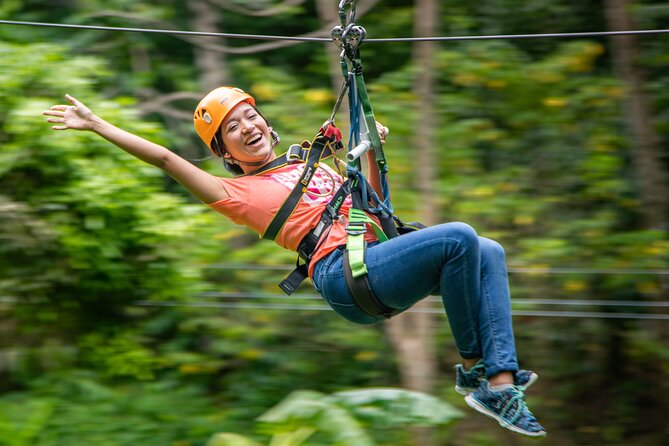 St Lucia Ultimate 3 Package: Aerial Tram, Zipline and Hiking - Eight zip lines across nine platforms