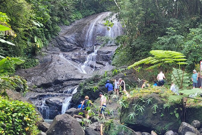 Waterfall and Beach Safari in Santa Lucia - The waterfall hike is short but can be slippery